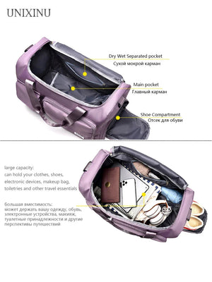 35L Flight-Ready Weekender With Shoe Compartment – Scarlett - Bellux