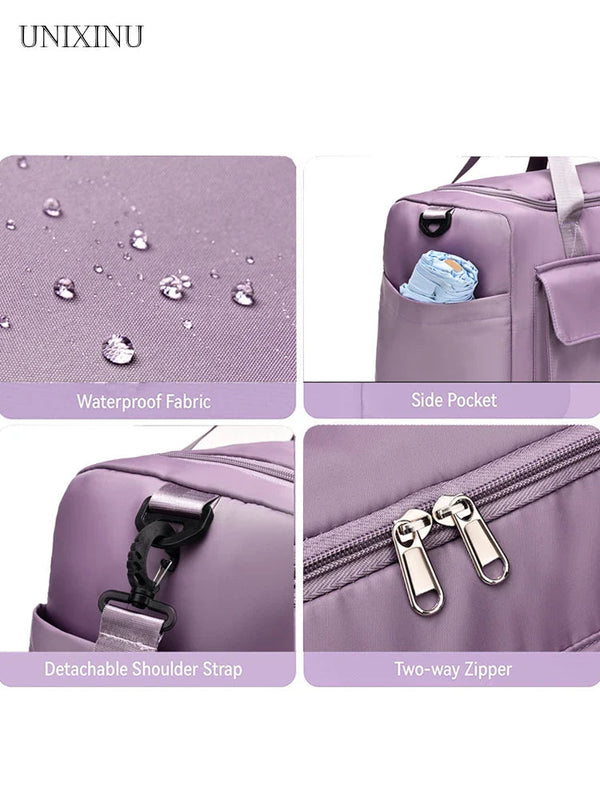 35L Flight-Ready Weekender With Shoe Compartment – Scarlett - Bellux