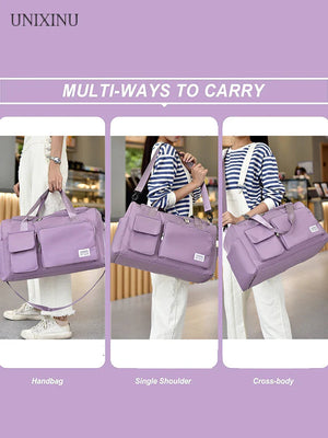 35L Flight-Ready Weekender With Shoe Compartment – Scarlett - Bellux