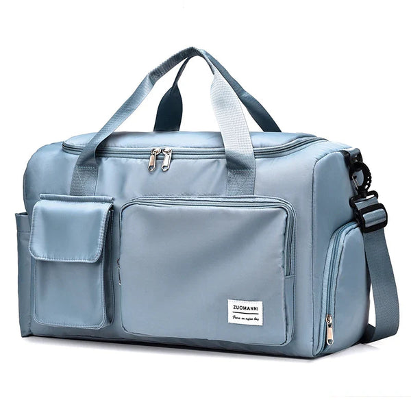 35L Flight-Ready Weekender With Shoe Compartment – Scarlett - Blue - Bellux