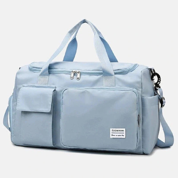 35L Flight-Ready Weekender With Shoe Compartment – Scarlett - Sky blue - Bellux