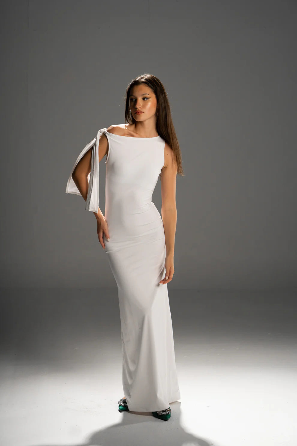 Maxi Dress – Charlotte - White - Bellux