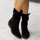 Ankle Boots Cosy-Lined Non-Slip Vegan Leather – Yvonne - Black - Bellux
