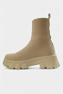 Ankle Boots Thick-Soled Slip-On – Marlow - Beige - Bellux