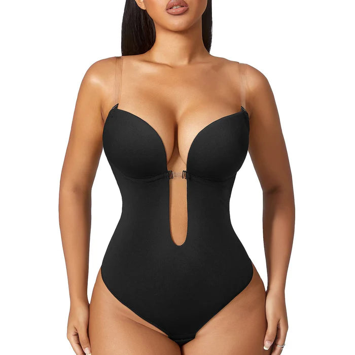 Body Shaper Tummy-Control Plunge Backless – SculptLift - Bellux