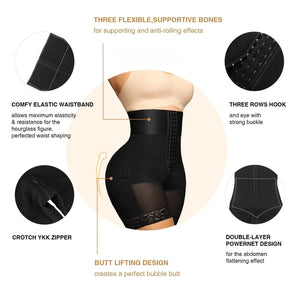 Boned High-Waist Tummy-Control Shorts – HourglassPro - Bellux