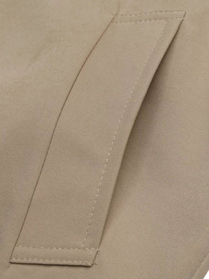 Checked-Lined Pocketed Trench Coat – Evelina - Bellux