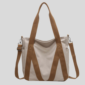 Commuter Organiser Tote Adjustable Strap – Erine - White - Bellux