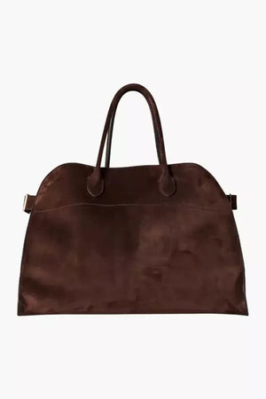 Commuter Tote Laptop-Friendly – Maeve - Suede Brown Elara - Bellux