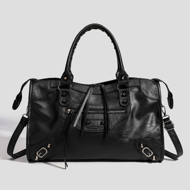 Commuter Tote Laptop-Friendly Vegan Leather – Greta - Bellux