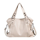 Commuter Tote Spacious Vegan Leather – Evelina - Beige - Bellux