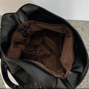 Commuter Tote Spacious Vegan Leather – Evelina - Bellux