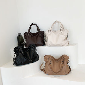 Commuter Tote Spacious Vegan Leather – Evelina - Bellux