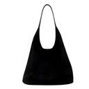 Commuter Tote Spacious Vegan Suede – Willow - Black - Bellux