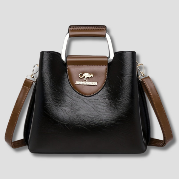 Convertible Commuter Tote Organised Leather – Maribel - Bellux