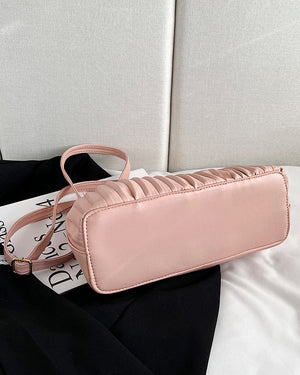 Convertible Crossbody Clutch Chain-Trim Vegan Leather - Bellux