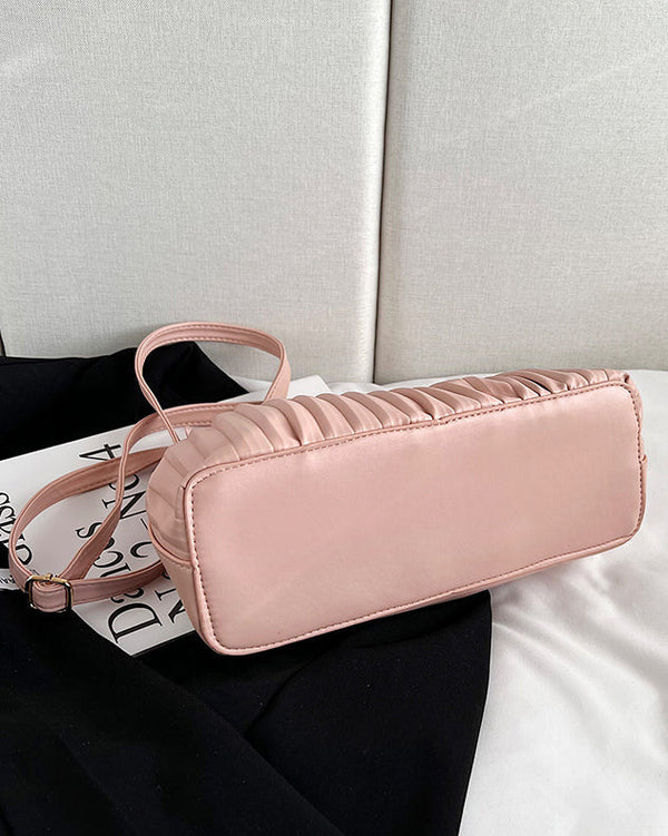 Convertible Crossbody Clutch Chain-Trim Vegan Leather - Bellux