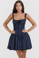 Corset Mini Dress Waist-Cinching Underwired – Lucinda - Bellux