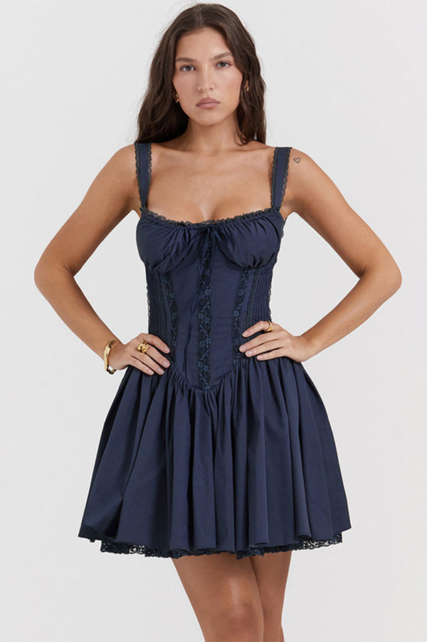 Corset Mini Dress Waist-Cinching Underwired – Lucinda - Bellux