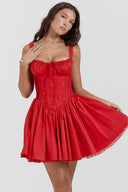 Corset Mini Dress Waist-Cinching Underwired – Lucinda - Bellux