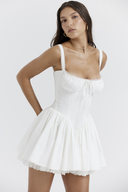 Corset Mini Dress Waist-Cinching Underwired – Lucinda - L - Bellux