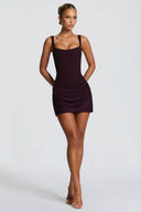 Corset Mini Dress Waist-Defining – Verona - Vinho - Bellux