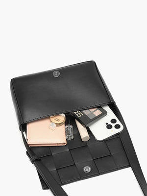 Crossbody Bag Woven Compact with Adjustable Strap – Pippa - Bellux