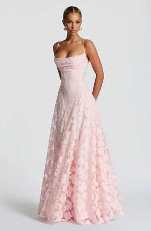 Evening Gown – Blooming Grace - Pink - Bellux