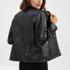 Fitted Premium Leather Jacket – Lucille
