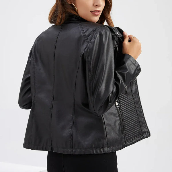 Fitted Premium Leather Jacket – Lucille