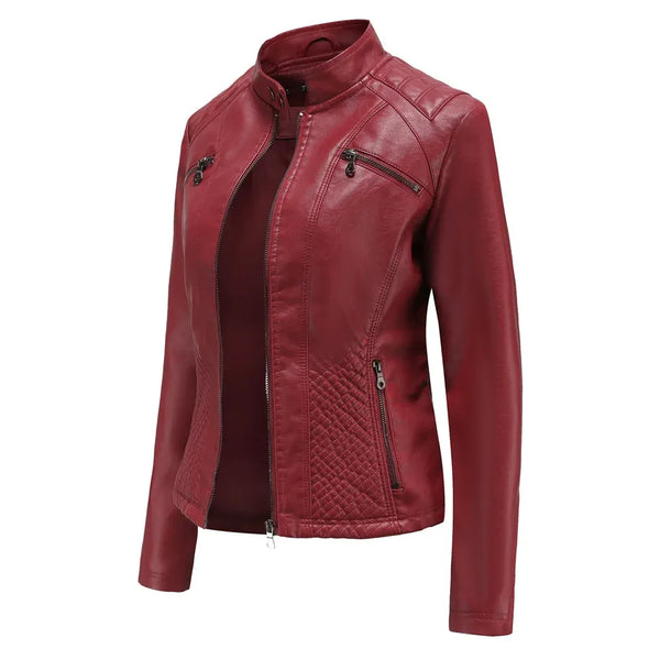 Fitted Premium Leather Jacket – Lucille
