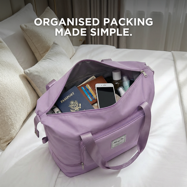 Foldable 40L Carry-On Bag Water-Resistant Oxford – Maisie - Bellux