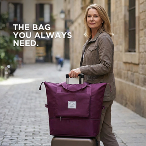 Foldable 40L Carry-On Bag Water-Resistant Oxford – Maisie - Bellux