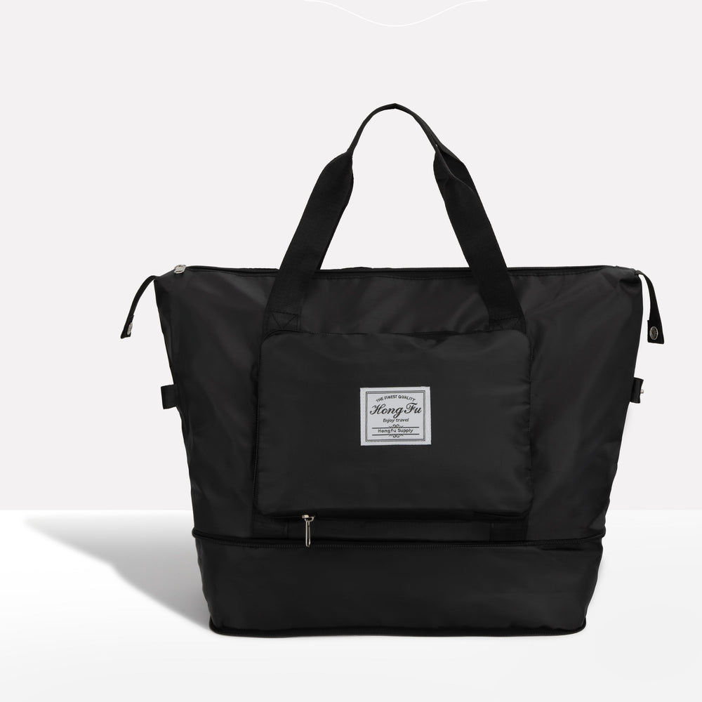 Foldable 40L Carry-On Bag Water-Resistant Oxford – Maisie - Black - Bellux