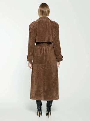 Full-Length Double-Breasted Trench Coat Tailored Fit – Fiona - Bellux