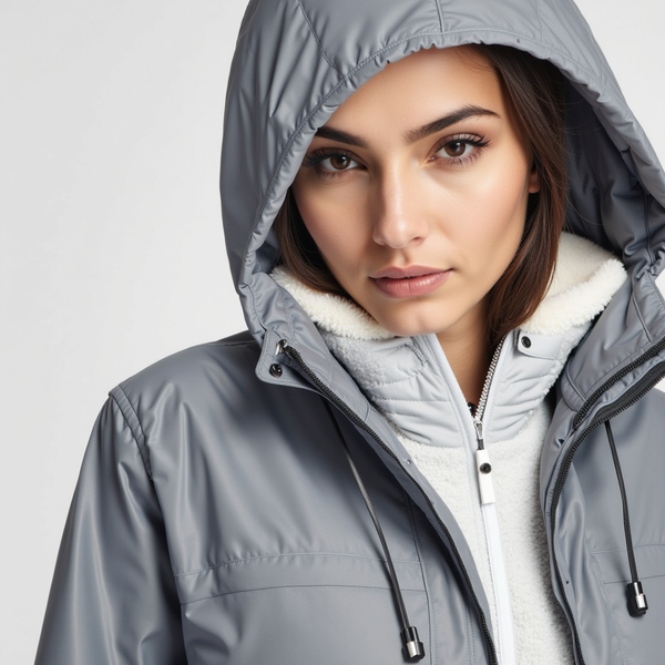 Hooded Waterproof Jacket Fleece-Lined – Niamh - Bellux