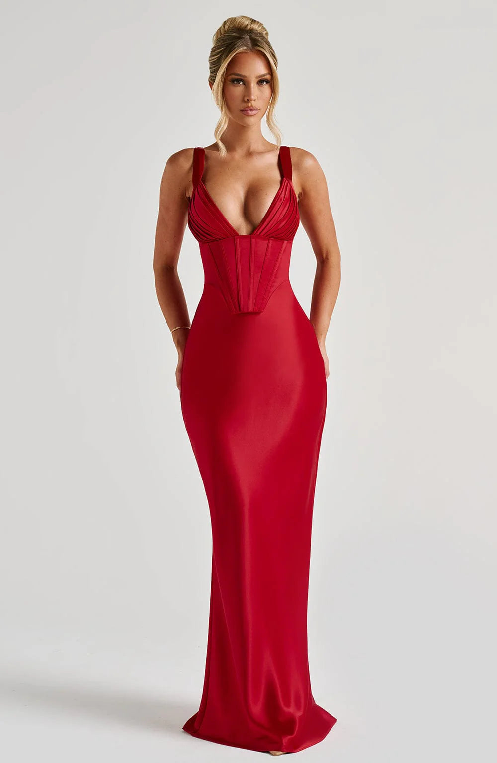 Hourglass Gown Sculpting – Seraphina - Red - Bellux