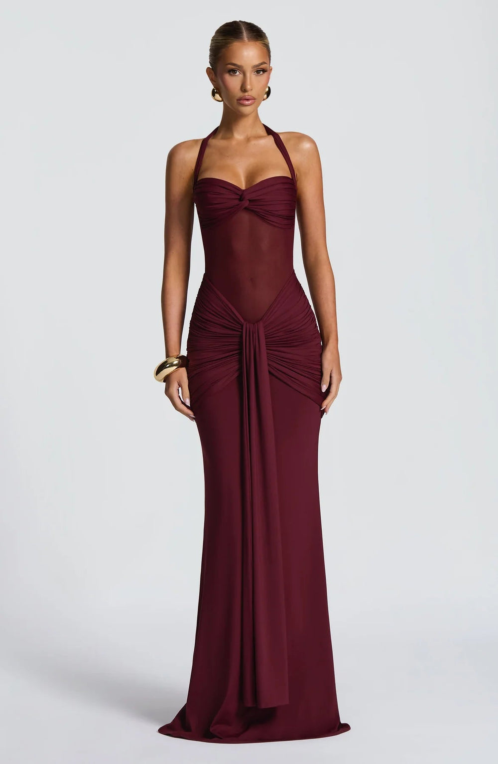 Hourglass Gown Sculpting – Serena - Burgundy - Bellux
