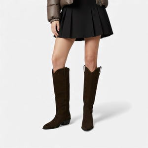 Knee-High Boots All-Day Comfort Vegan Leather – Lenora - Bellux