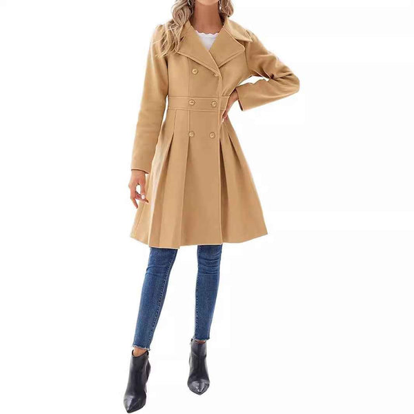 Knee-Length A-Line Coat Tailored Fit – Primrose - Bellux