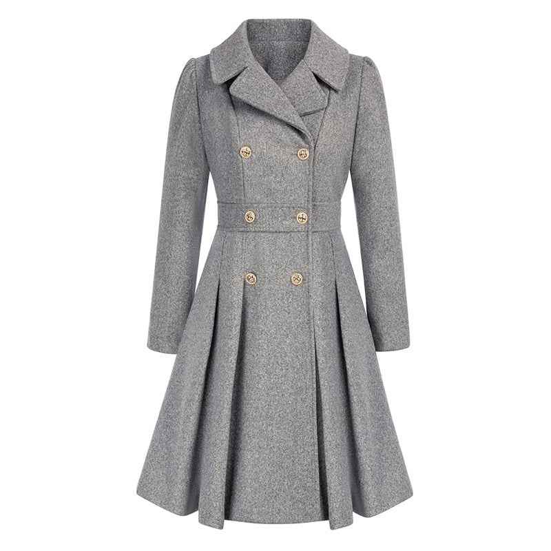 Knee-Length A-Line Coat Tailored Fit – Primrose - Degree - Bellux