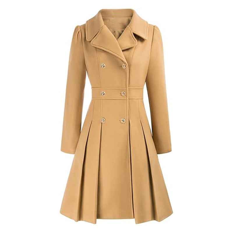 Knee-Length A-Line Coat Tailored Fit – Primrose - Degree - Bellux