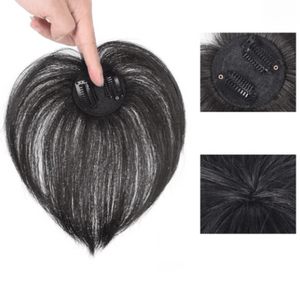 Ladies’ Hair Topper Invisible Top Straight – Clementine - Black - Bellux