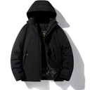 Ladies’ Hooded Ski Jacket Water-Repellent – Aveline - Black - Bellux