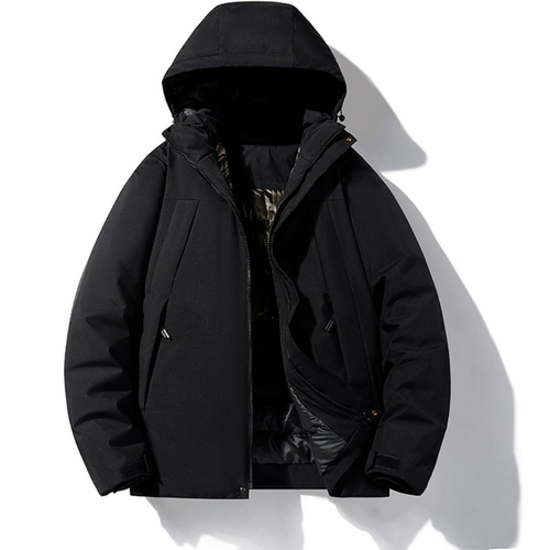 Ladies’ Hooded Ski Jacket Water-Repellent – Aveline - Black - Bellux