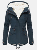 Ladies’ Insulated Waterproof Winter Jacket – Elsie - Navy Blue - Bellux