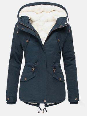 Ladies’ Insulated Waterproof Winter Jacket – Elsie - Navy Blue - Bellux