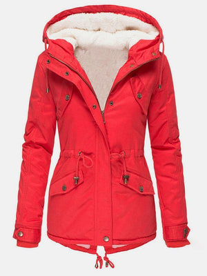 Ladies’ Insulated Waterproof Winter Jacket – Elsie - Red - Bellux