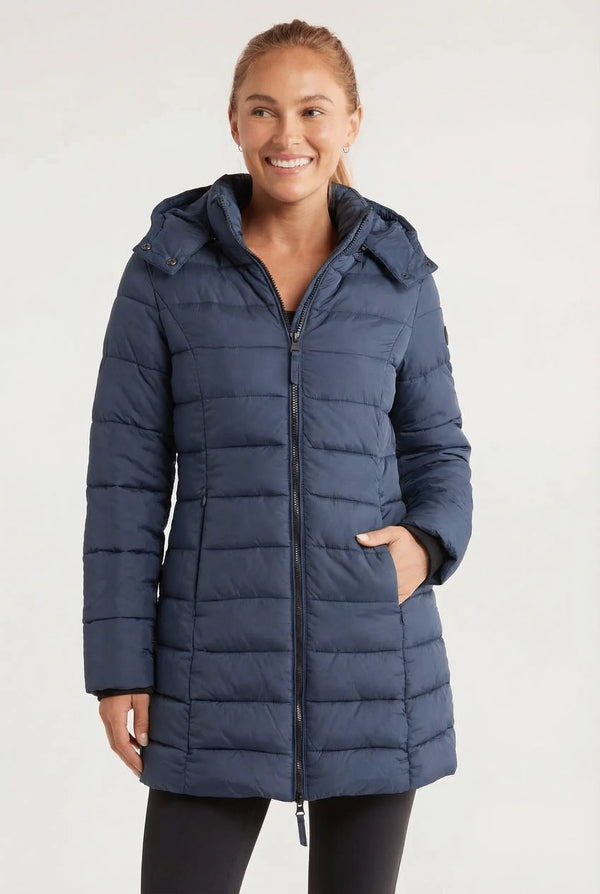 Ladies’ Long Down Jacket Hooded Slim Fit – Margot