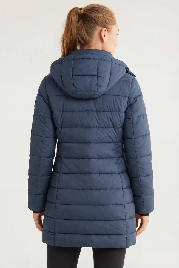 Ladies’ Long Down Jacket Hooded Slim Fit – Margot